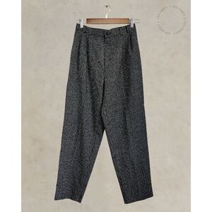 Vintage Worthington Made in USA Plaid Dress Pants Pleated High Waist Trousers